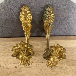 Antique Brass Drape Pullbacks